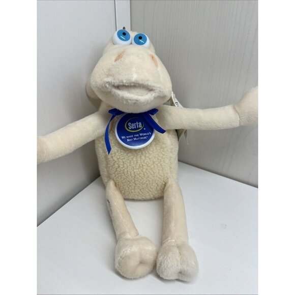 Serta Counting Baby Sheep No 1 Plush Stuffed Animal Mattress Sleep Binky W/ Tag - Picture 9 of 13